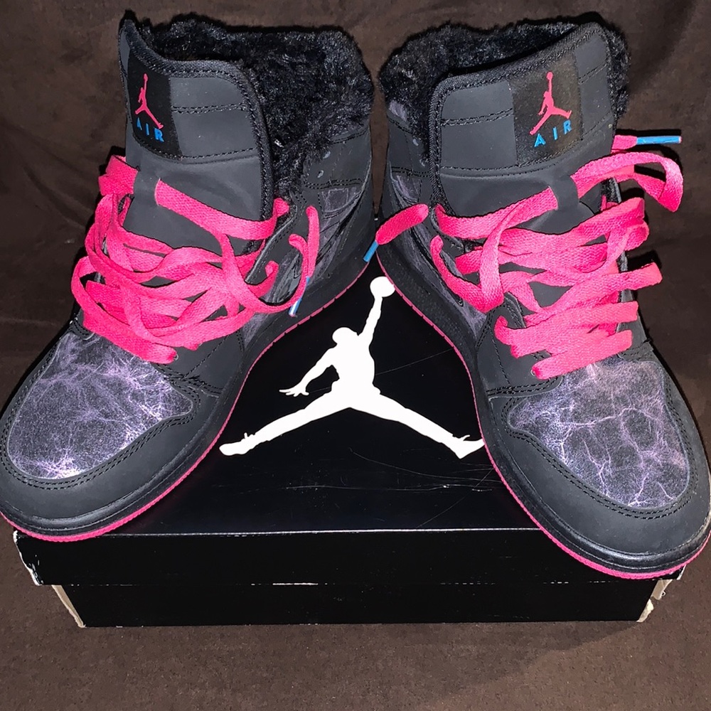 Nike Air Jordan 1 Retro High Prem GS Black/Pink